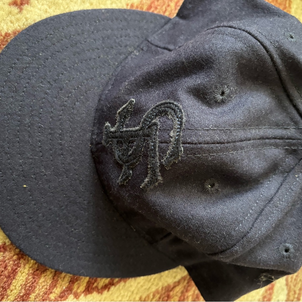 Black Baseball Cap with Embroidered Logo